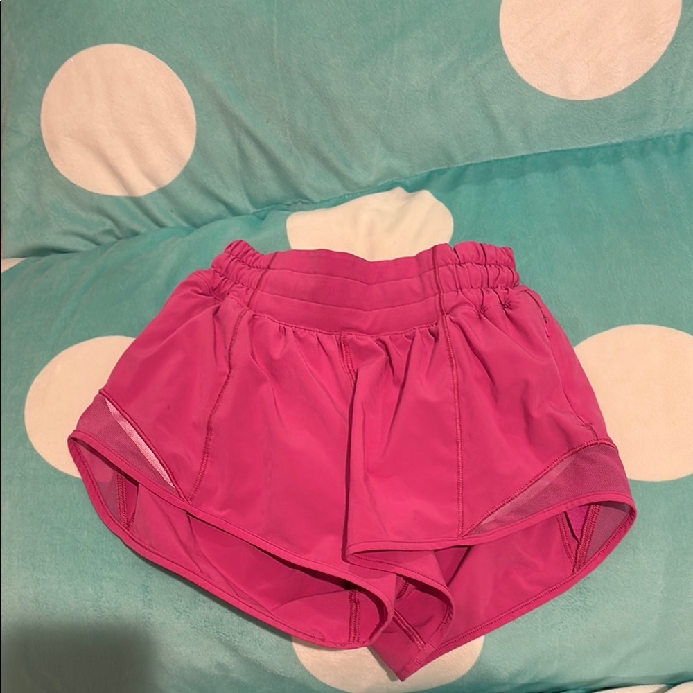 Lululemon hotty hot pink shorts